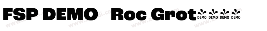FSP DEMO   Roc Grot字体转换